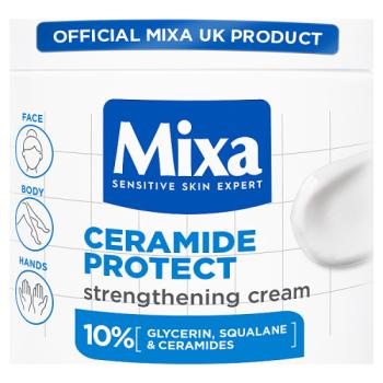 Mixa Ceramide Protect Protect Body Cream, Fragrance Free Moisturiser for Dry Skin, 400ml