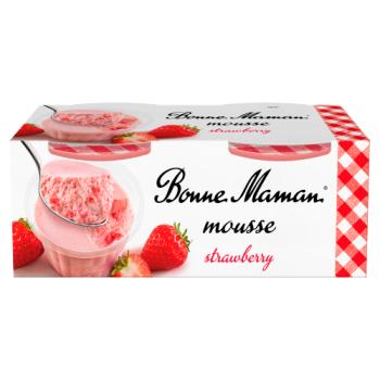 Bonne Maman Strawberry Mousse with Strawberry Pieces 2 x 70g