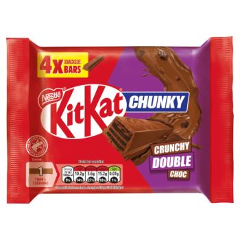 KitKat Chunky Crunchy Double Choc Bars 4 x 34g (136g)