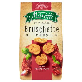 Maretti Salami Pepperoni Flavour Oven Baked Bruschette Chips 70 g