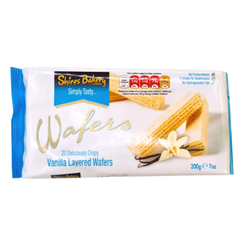 Shires Bakery Vanilla Layered Wafers 200g 