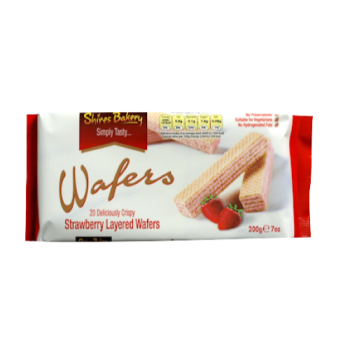 Shires Bakery Strawberry Layered Wafers 200g 