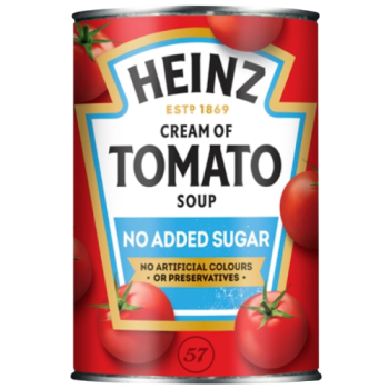 Heinz No Added Sugar Cream of Tomato Tinned Soup 400g