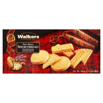 Walkers Pure Butter Shortbread Traditional Assortment 500g