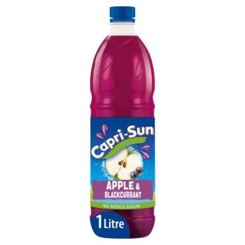 Capri-sun No Added Sugar Multivitamin Apple And Blackcurrant Squash 1l