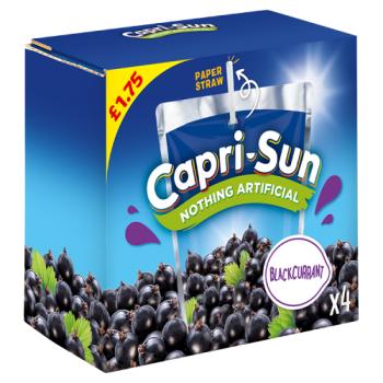 Capri-sun Blackcurrant 4 X 200ml Pm £1.75