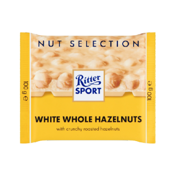Ritter Sport White Whole Hazelnut 100g 