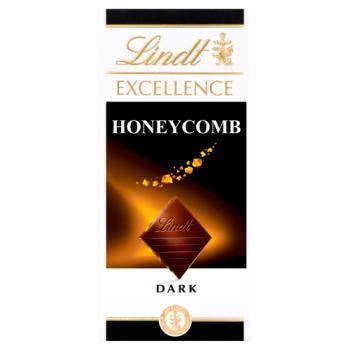 Lindt Excellence Dark Honeycomb Cocoa Chocolate Bar 100g