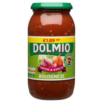 Dolmio Bolognese Onion & Garlic Pasta Sauce 500g PMP £1.89