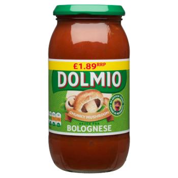 Dolmio Bolognese Mushroom Pasta Sauce 500g PM £1.89