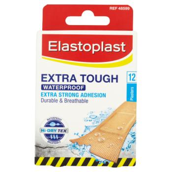 Elastoplast Extra Tough Waterproof 12 Plasters