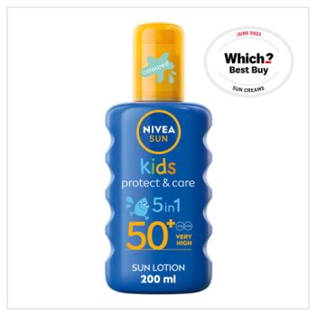 NIVEA Kids Protect & Care Coloured Spray SPF 50+ 200ml