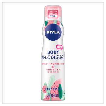 NIVEA Wild Raspberry & White Tea Body Mousse 200ml