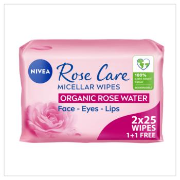 Rose Care Micellar Wipes 2x25s 