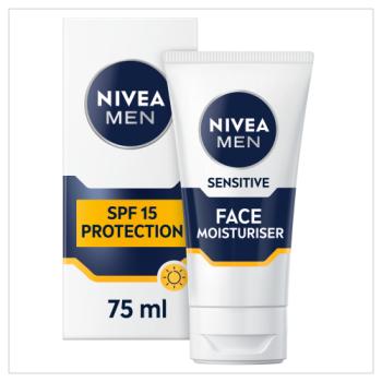 NIVEA MEN Sensitive Moisturiser SPF15 75ml 