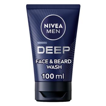 NIVEA MEN Deep Face & Beard Wash 100ml
