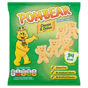 Pom-bear Cheese & Onion Crisps 19g