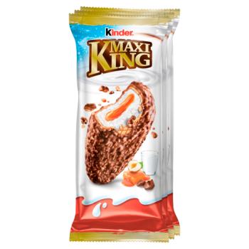 Kinder Maxi King Milk, Hazelnuts and Caramel Chilled Snack Multipack 3 x 35g