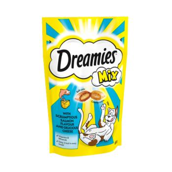 Dreamies Mix Cat Treat Biscuits with Salmon Flavour & Cheese 60g