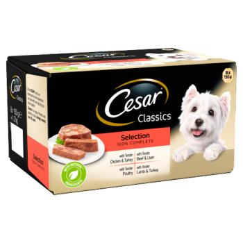 Cesar Dog Classic Trays Dog Mixed Selec