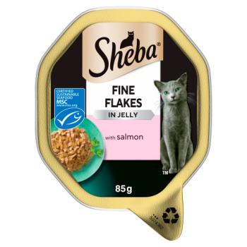 Sheba Fine Flakes in Jelly with Salmon 85g