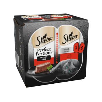 Sheba Perfect Portions Adult Wet Cat Food Trays Beef In Pate 6 X 37.5g