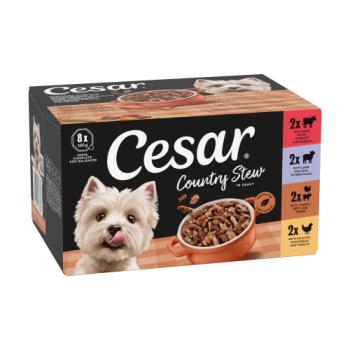Cesar Country Stew Wet Dog Food tray Poultry,Beef & Lamb in Gravy 8 x 150g