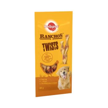 Pedigree Ranchos Twists Adult Dog Treats Chicken Sticks 40g