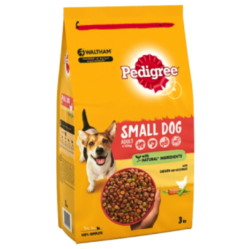 Pedigree Dry Complete Adult Small Dog Chicken and Vegetables 3kg