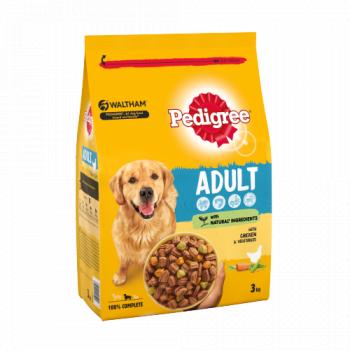 Pedigree Dry Complete Adult Dog Chicken and Vegetables 3kg