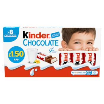 Kinder 8 Chocolate Small Bars 100g