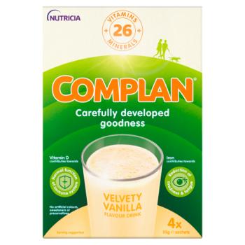 Complan Velvety Vanilla Flavour Drink 4 x 55g