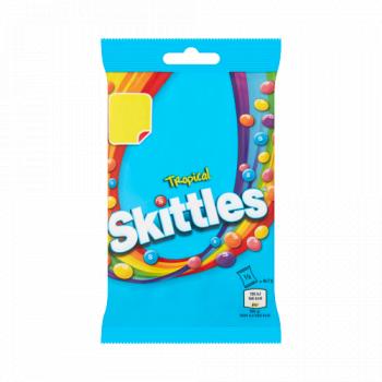 Skittles Vegan Chewy Sweets Tropical Fruit Flavoured Treat Bag 125g PMP £1