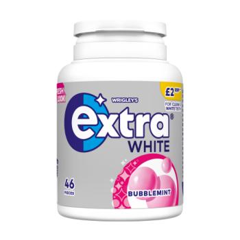 Extra White Bubblemint Sugarfree Chewing Gum Bottle £2 PMP 46 Pieces