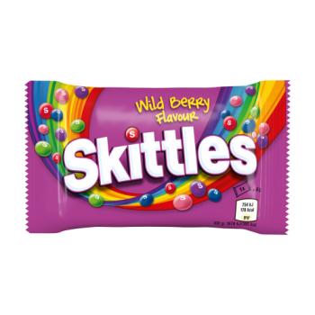 Skittles Vegan Chewy Sweets Wild Berry Fruit Flavoured Bag 45g