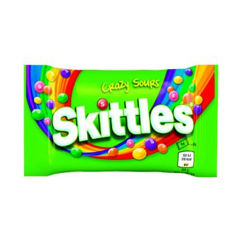 Skittles Vegan Chewy Crazy Sour Sweets Fruit Flavoured  Bag 45g