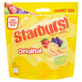 Starburst Original Fruit Chews Sweets Pouch Bag 210g