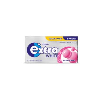 Extra White Bubblemint Sugarfree Chewing Gum Multipack 6x10 Pieces
