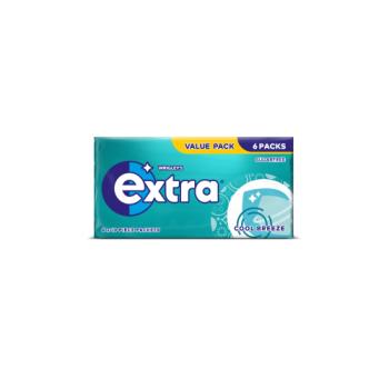 Extra Cool Breeze Chewing Gum Sugar Free Multipack 6 X 10 Pieces