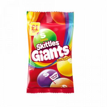 Skittles Giants Fruit Sweets £1 Pmp Bag 125g