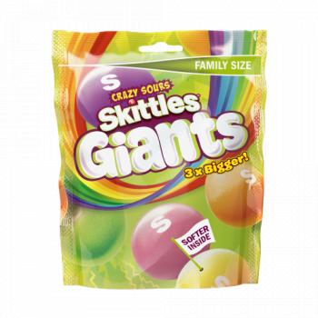 Skittles Giants Sour Sweets Pouch Bag 170g