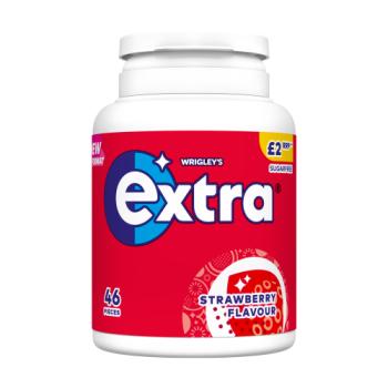 Extra Strawberry Flavour Sugarfree Chewing Gum Bottle £2 PMP 46 Pieces