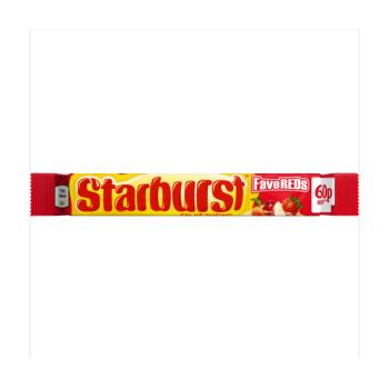 Starburst Fave Reds Vegan Chewy Sweets Fruit Flavoured Bag £0.60 PMP 45g