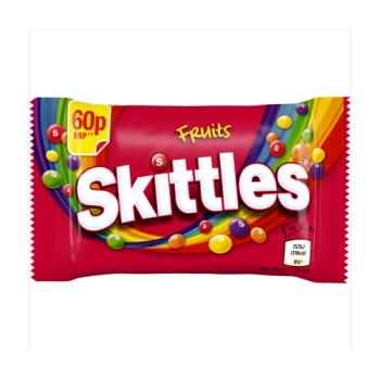Skittles Vegan Chewy Sweets Fruit Flavoured Bag £0.60 PMP 45g