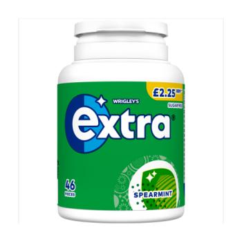 Extra Spearmint Sugarfree Chewing Gum Bottle £2.25 PMP 46 Pieces