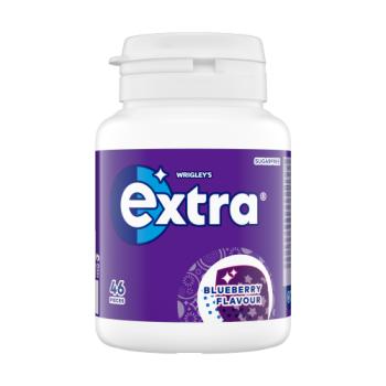 Extra Blueberry Flavour Sugarfree Chewing Gum Bottle 46 Pieces


