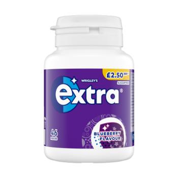 Extra Blueberry Flavour Sugarfree Chewing Gum Bottle £2.50 PMP 46 Pieces

