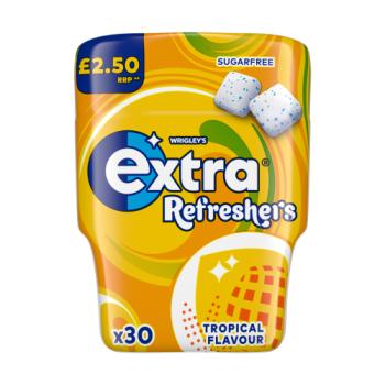 Extra Refreshers Tropical Flavour Sugarfree Chewing Gum £2.50 PMP 30 Pieces