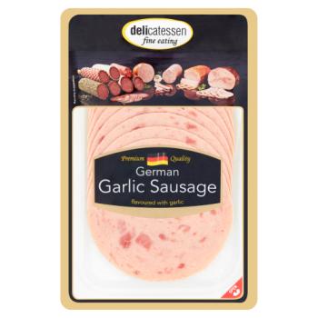 Delicatessen Fine Eating Garlic Sausage Flavoured with Garlic 90g