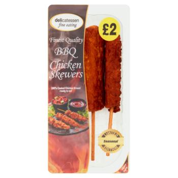 Delicatessen Fine Eating Seasonal Limited Edition BBQ Chicken Skewers 120g
